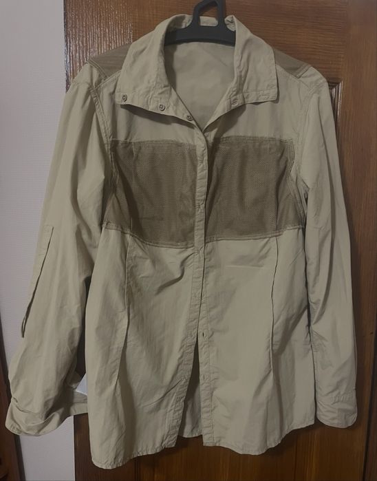 Жіноча туристична сорочка Decathlon UV Protection бежева, розмір M