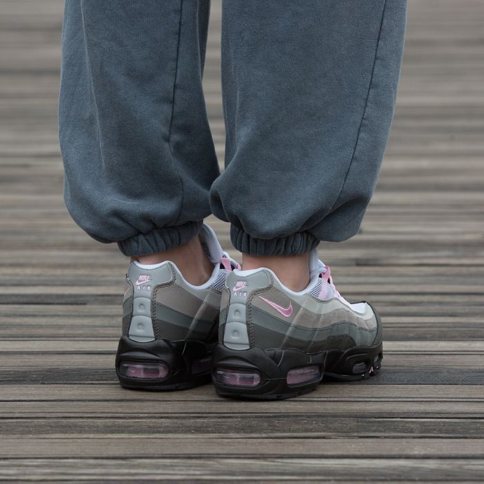 Кросівки Nike Air Max 95 Grey Lack Rose premium | Кроссовки Найк жіночі чоловічі