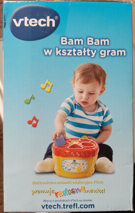 VTECH, BAM BAM, W Kształty Gram, Bębenek