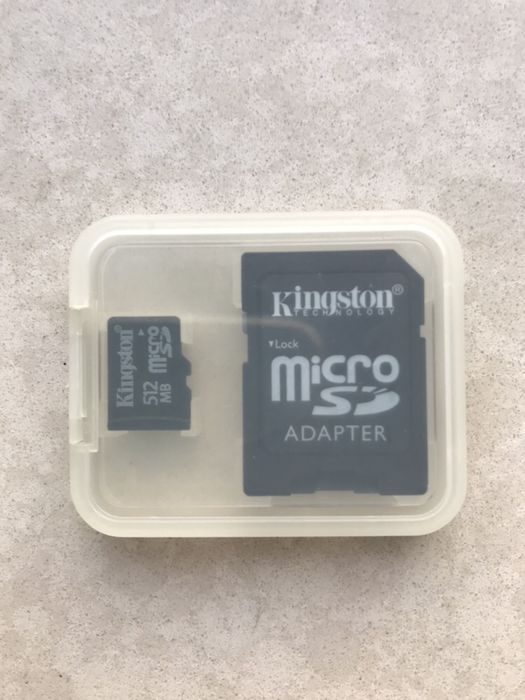 Karta Kingston 512 Mb + adapter