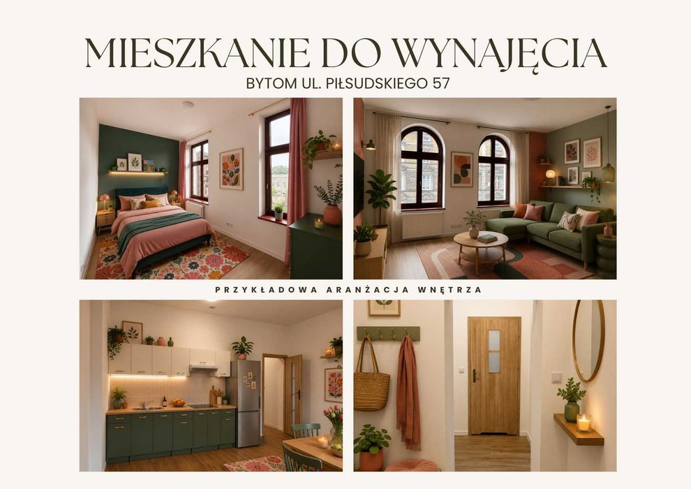 Dwupokojowe mieszkanie w Bytomiu | OGRZEWANIE GRATIS | 0% prowizji |4D