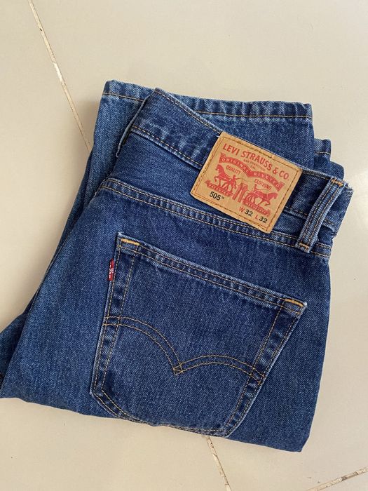 Джинси Levi’s 505 З США, оригінальні, W32 L32, темно-сині, чоловічі