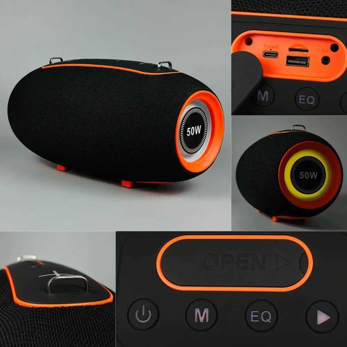 НОВА АКУСТИКА Kisonli K8 Bluetooth 5.3 + EDR, 50W, 8000mAh, USB//TF/BT