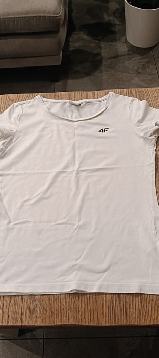 Koszulka, T-shirt biały 4f, rozmiar 146 cm