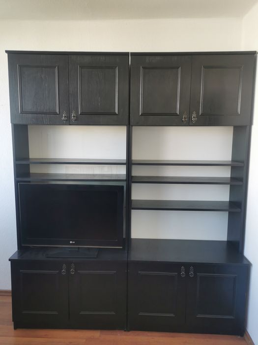 Regał meblościanka czarna 180cm