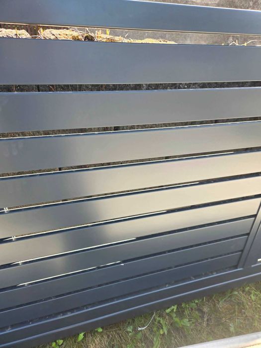 Brama przesuwna prawa, 450cm x 133cm, profil 10cm, ocynk + RAL7016