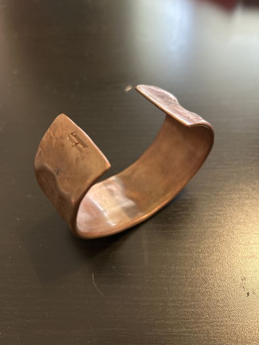 Bransoleta miedziana młotkowana