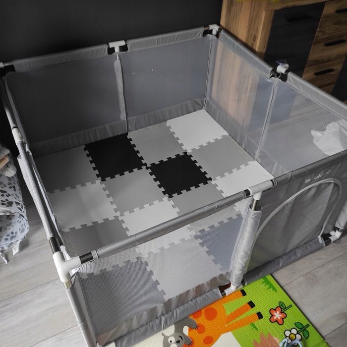 Nowy kojec dla dziecka duży plac zabaw 130x130x65