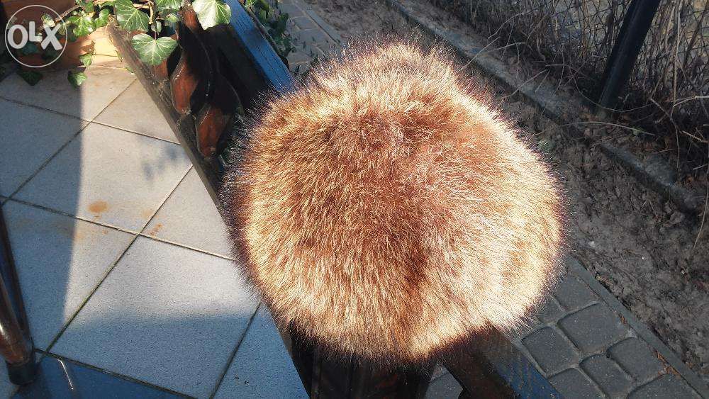 Jenot,Lis czapka NOWA, futro naturalne