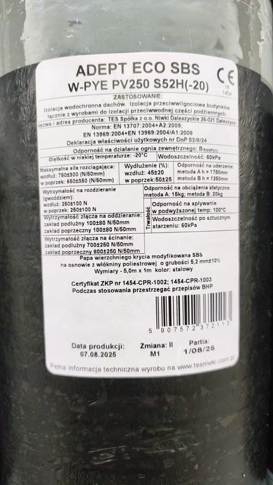 Papa, papa podkładowa 9zł