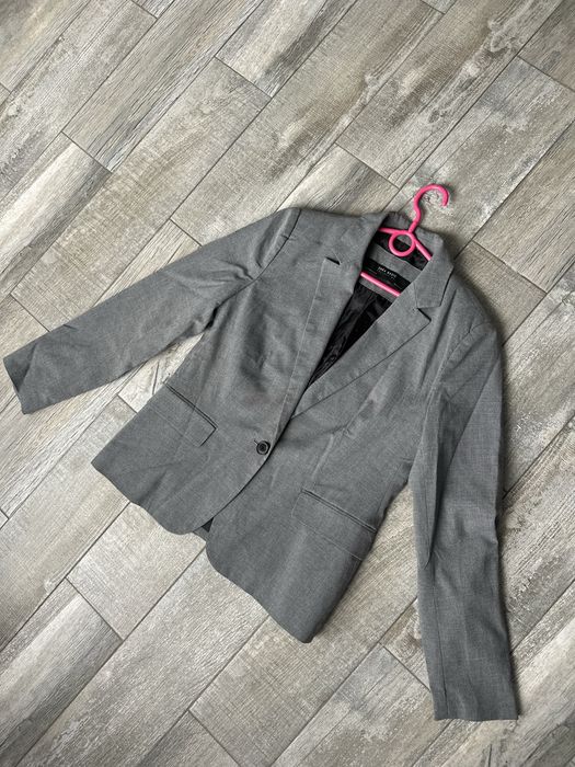 Сірий костюм двійка zara брюки піджак