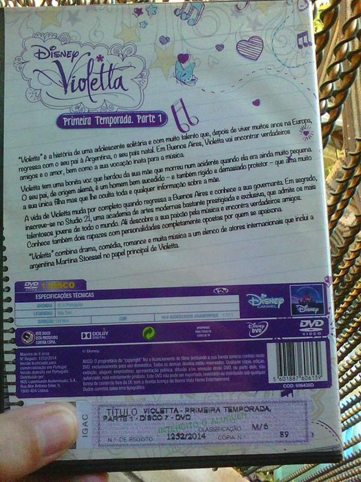 disney Violetta DVD 7- primeira temporada