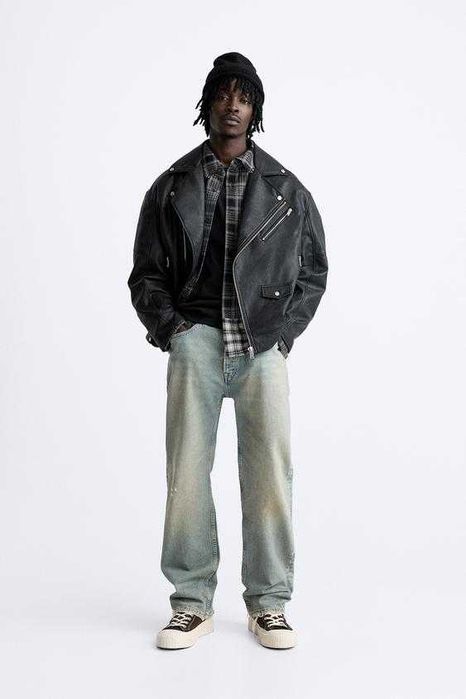 мужская курточка косуха Zara размер Л