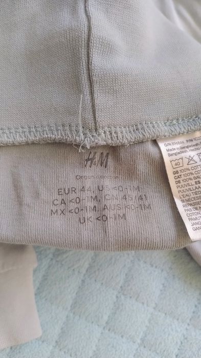 Zestaw ubranek dla noworodka rozm. 50 H&M (metka 44)