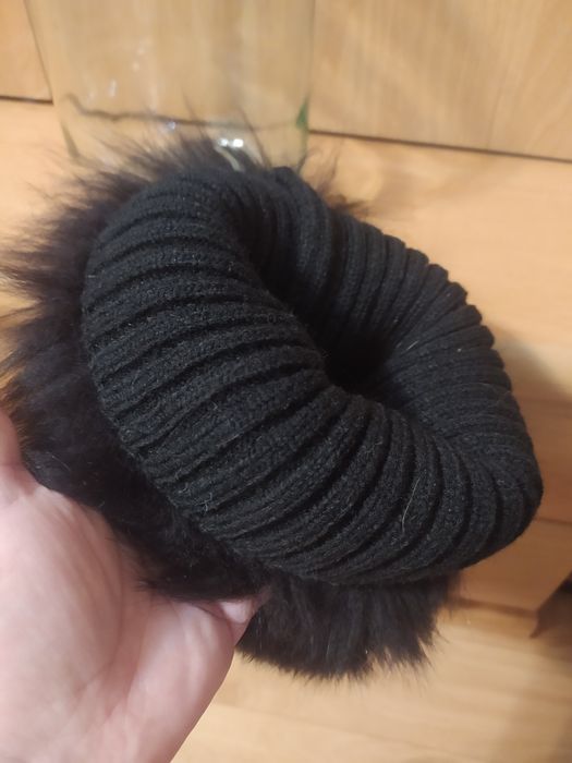 Женская меховая шапка натуральный песец