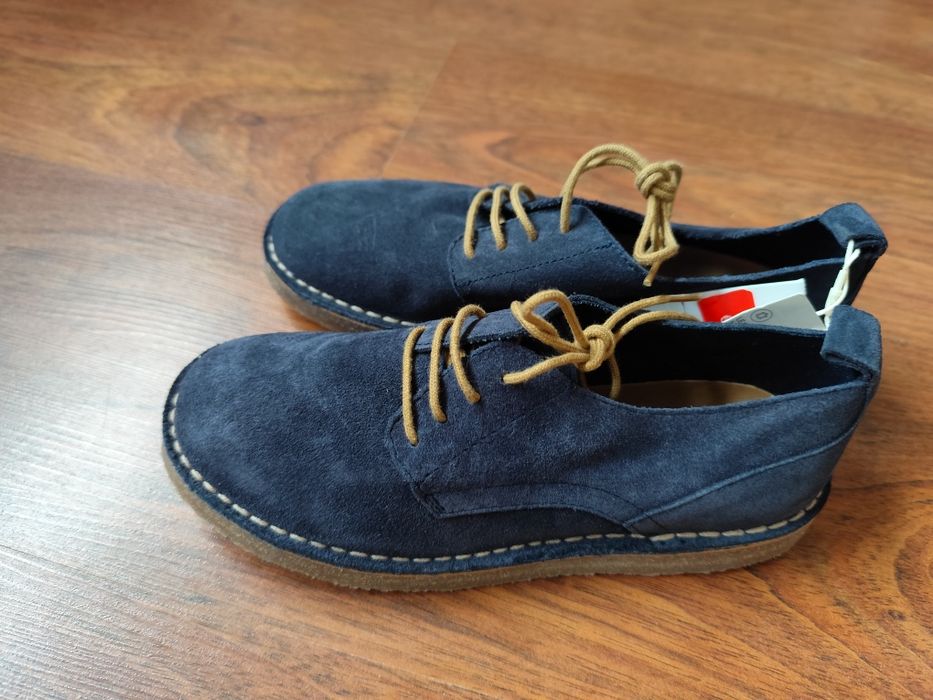 Sapatos novos camurça Zara azuis tamanho 35