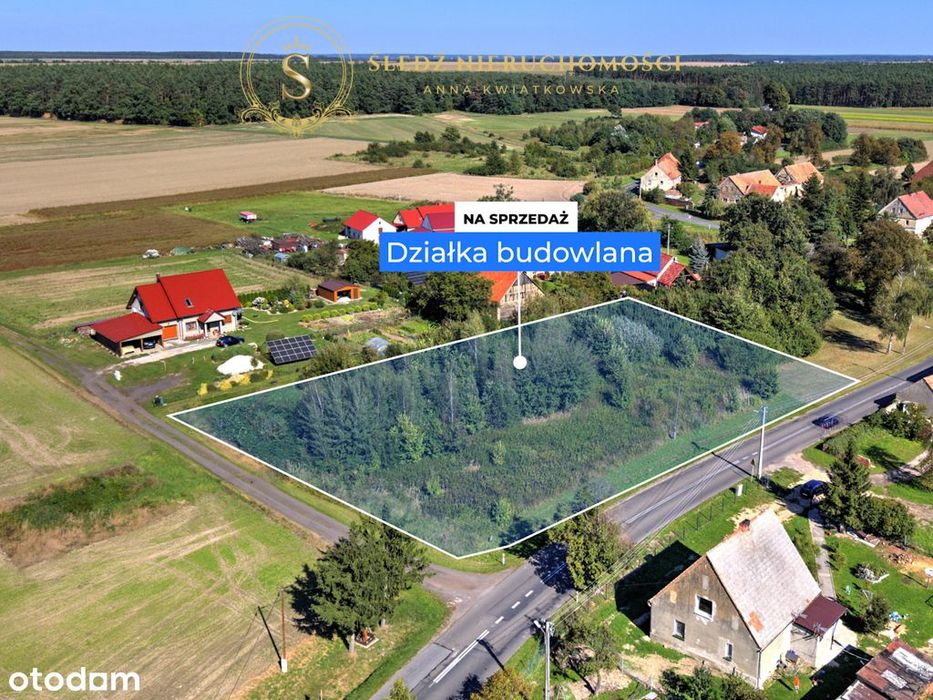 Działka Budowlana + Własny Park, 10 min od miasta
