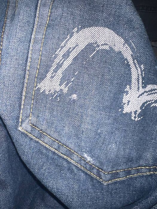 Джинсы EVISU casual skinhead