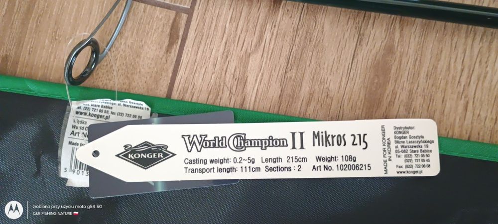 Konger World Champion II Mikros 215 / 0,2-5g _ Nowy !