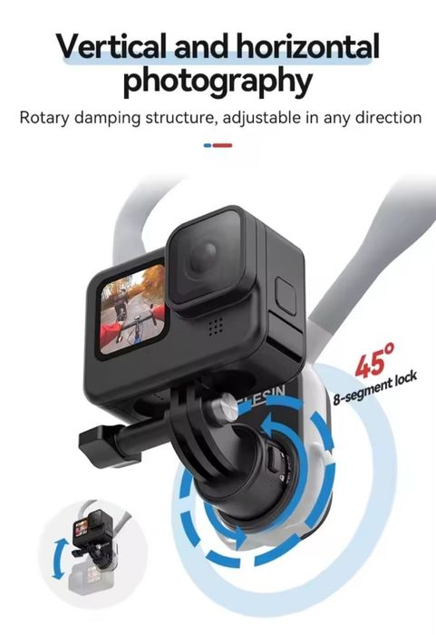 Магнитный держатель TELESIN для экшен камер и телефона.