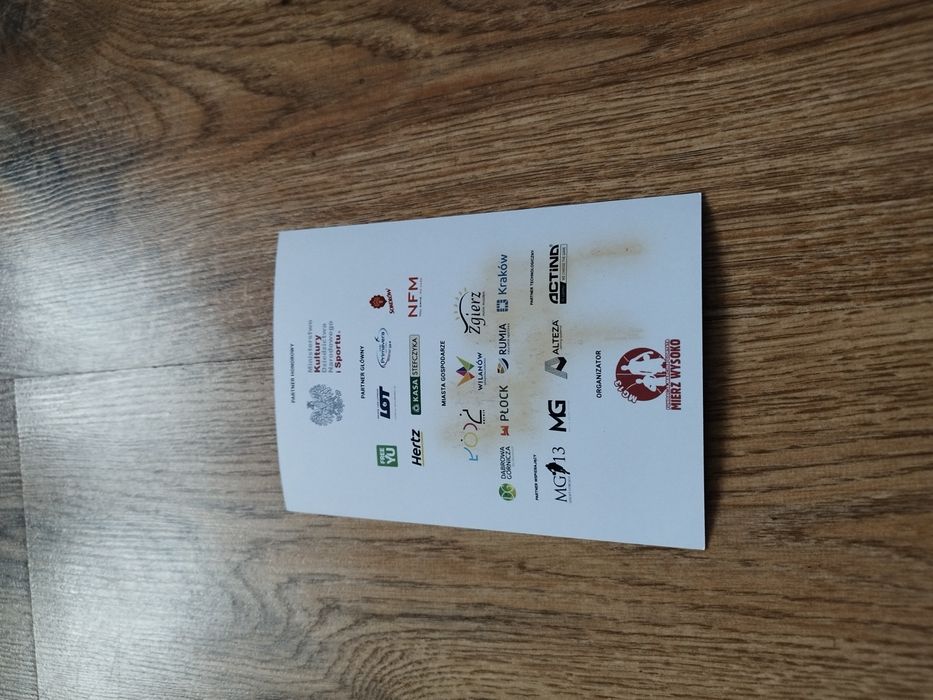 Karta z autografem Marcina Gortata.