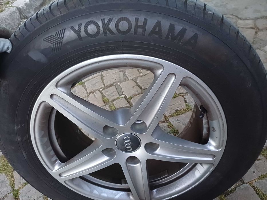 Jantes Audi 16" 5×112 originais c/pneus novos
