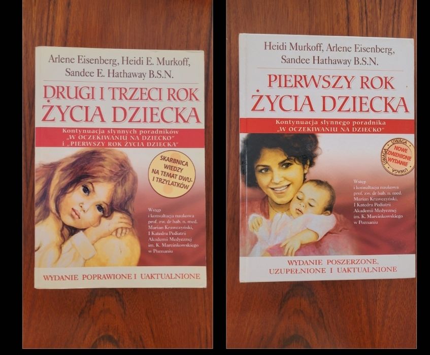 "Pierwszy rok życia dziecka" i "Drugi i trzeci rok życia dziecka"