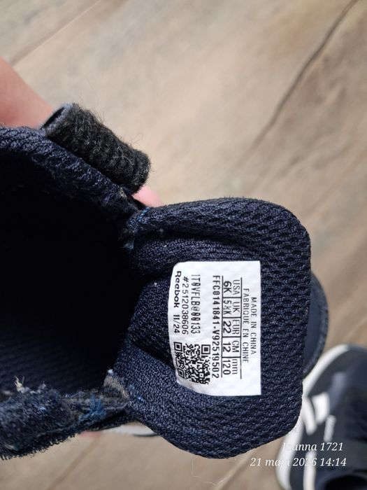 Buty dziecięce reebok  r.22