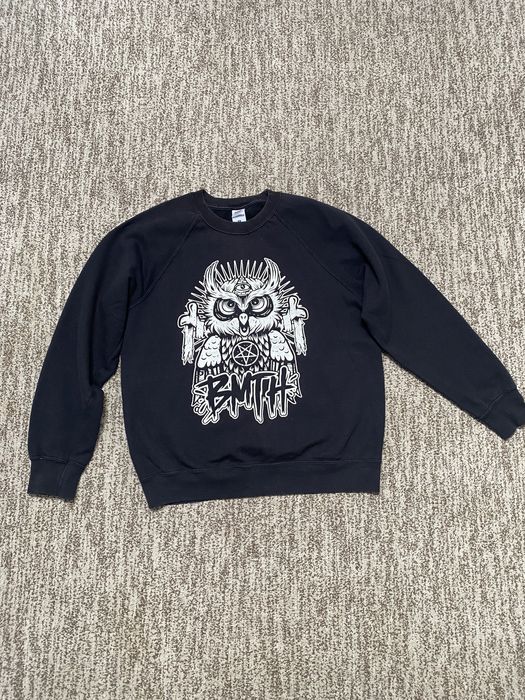 Світшот чорний з принтом