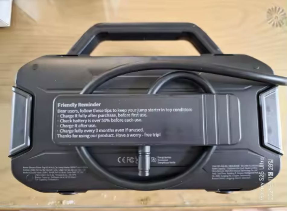 Baseus jump starter 21600mA, пусковий пристрій, компресор для авто