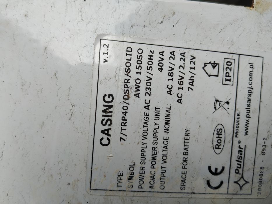 alarm system, Transmitter Ats 100, pulsar awo 155 nadajnik