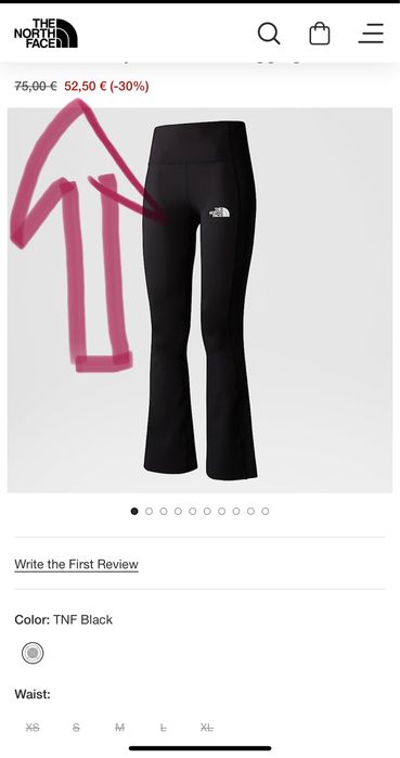 Лосіни лосины легінси кльош штани штаны The North Face L 46