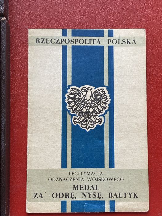Za Odrę Nysę Bałtyk z nadaniem 1946 r.podpis Generał