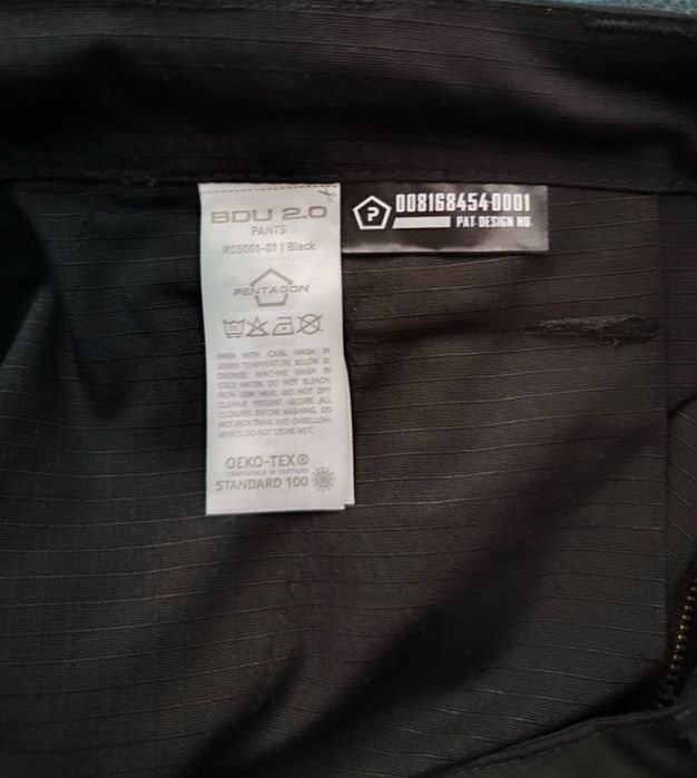 Spodnie Pentagon BDU 2.0 Black