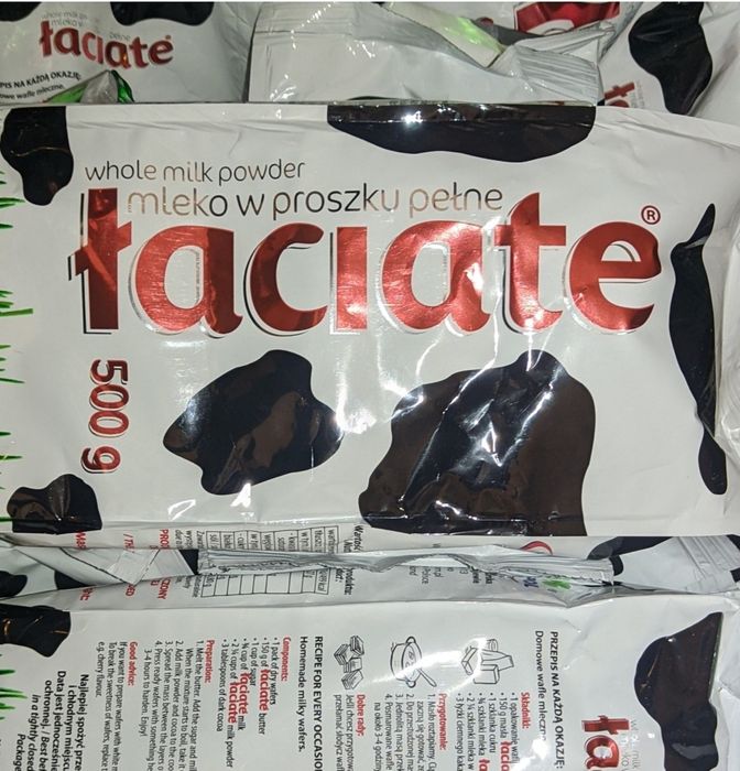 Mleko pełne w proszku łaciate na czekoladę  inne desery dla szczeniąt