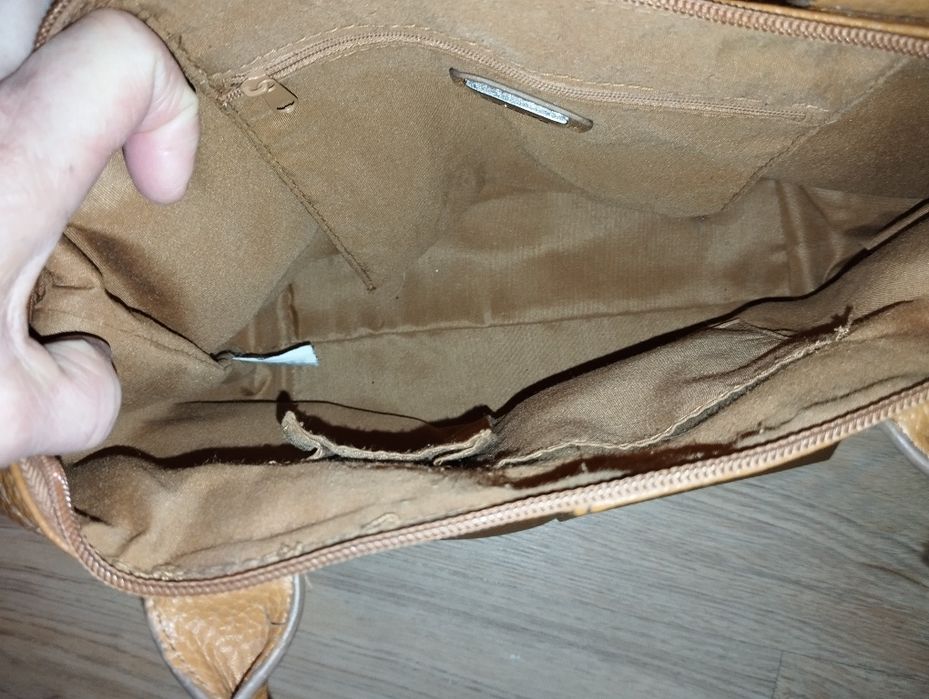 Karmelowa torebka w bardzo dobrym stanie