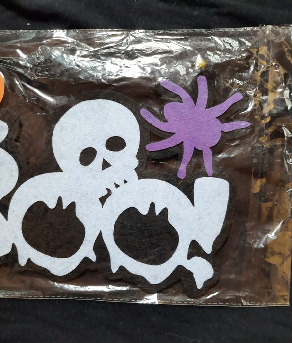 Nowa dekoracją na Halloween boo szkielet pająk