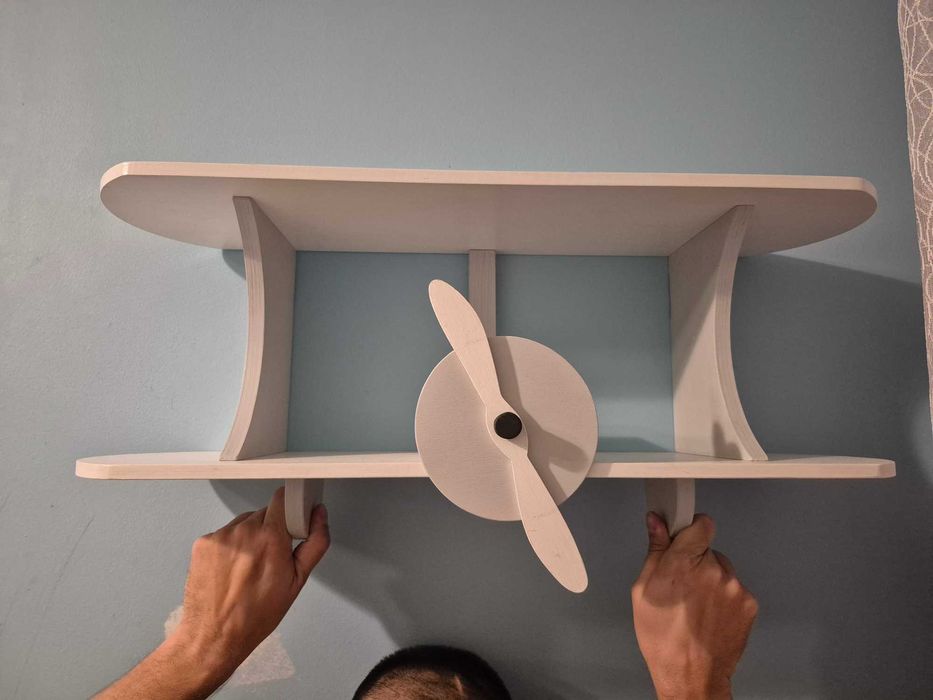 Półka drewniana samolot