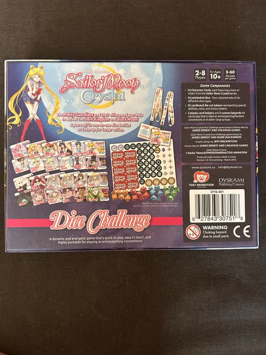 Sailor Moon Dice Challenge gra kościana Czarodziejka z Księżyca manga