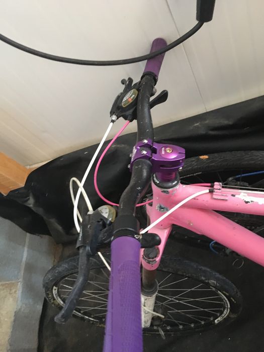 Bicicleta cor rosa