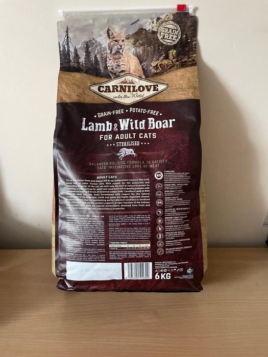 CARNILOVE Cat Lamb & Wild Boar Sterilised 2 кг 6 кг для стерилізованих