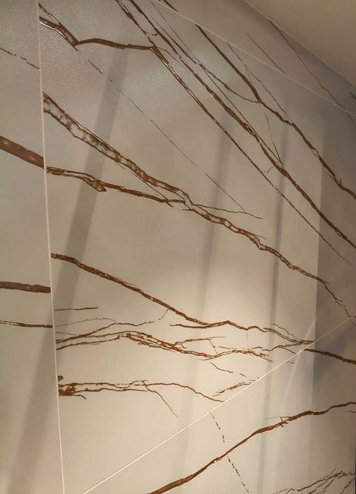 Gres Marquina white 60x120 lappato biały gres złote żyły miedź super