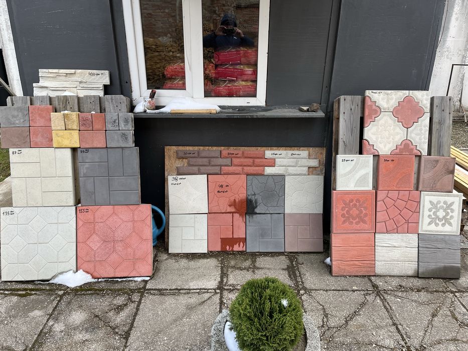 Бетонна тротуарна плитка.