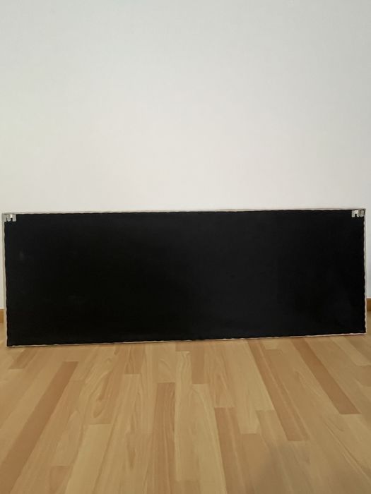 Cabeceira de cama estofada bege