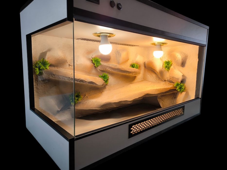 Terrarium meblowe dla gekona lamparciego węża agamy stepowe