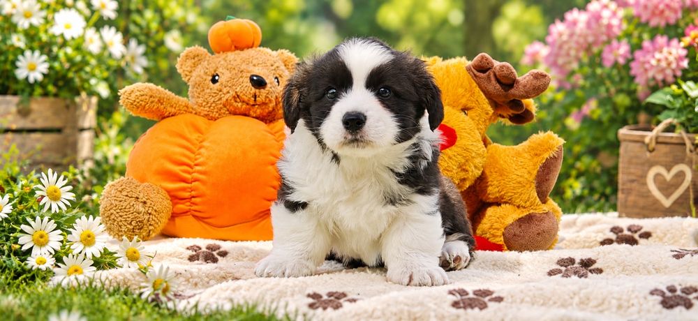 Welsh Corgi Cardigan słodki piesek Yogi Długowłosy Fluffyrodzice z kompletem badań genetycznych