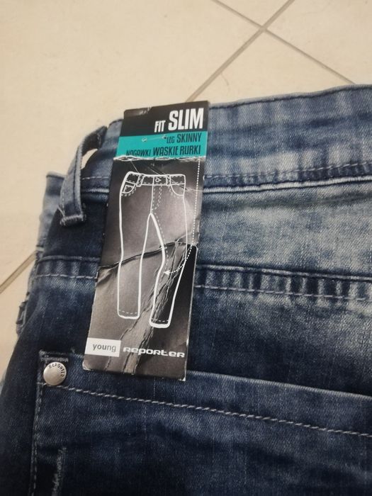 Reporter spodnie jeansy 164
