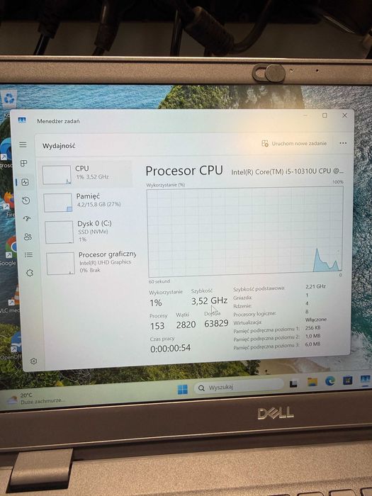 Laptop Dell Latitude 3410 i5-10th 16 GB RAM 512 SSD Windows 11 komplet!