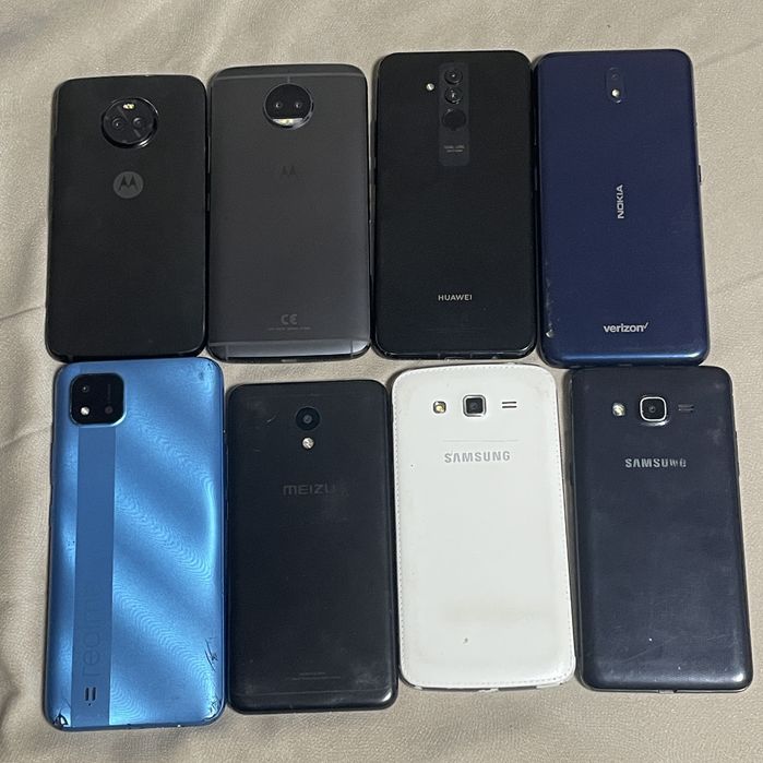 Лот телефонов Realme, Samsung, Huawei