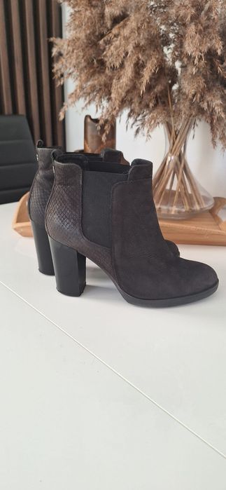 Botki skórzane Badura 38 na slupku